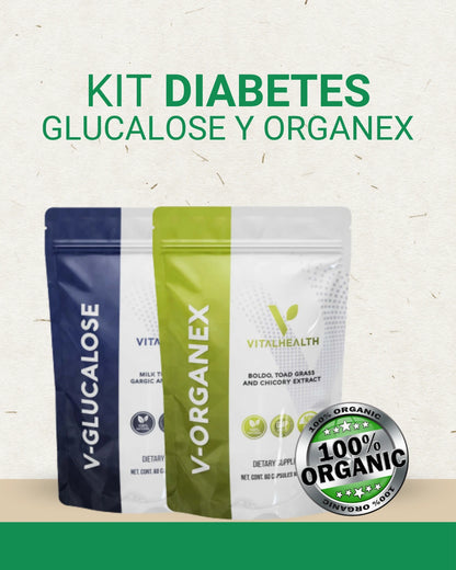 KIT Diabetes    Glucalose y Organex🌿